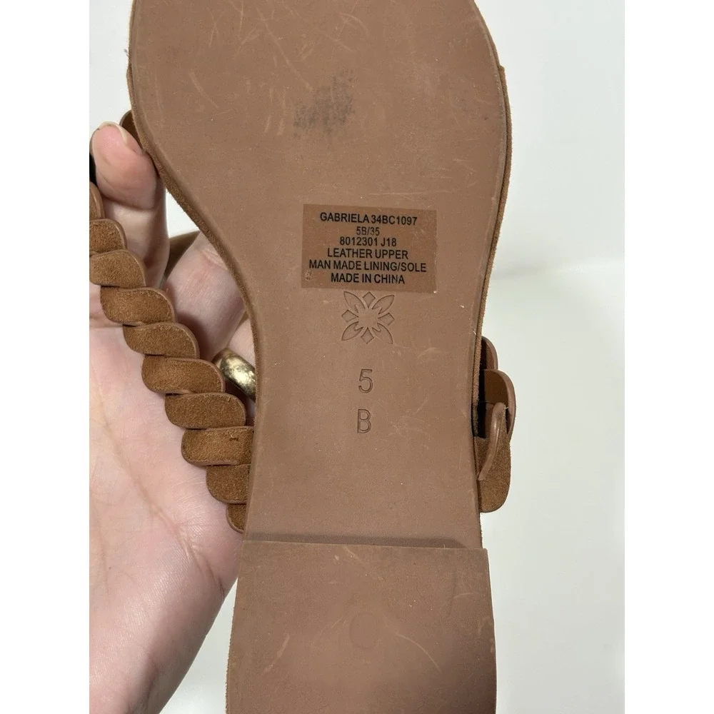 BCBGeneration Womens‎ Gabriela Brown Slide Sandals Slippers Sz 5 New Display